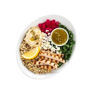 Grilled Chicken and Hummus Bowl