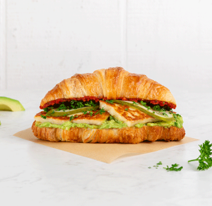 Mediterranean Grilled Halloumi Croissant 1