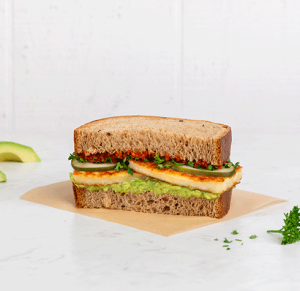 Mediterranean Grilled Halloumi Sandwich