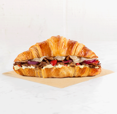Steak and Cheese Melt Croissant 1