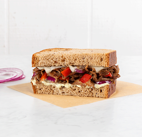 Steak and Cheese Melt Sandwich